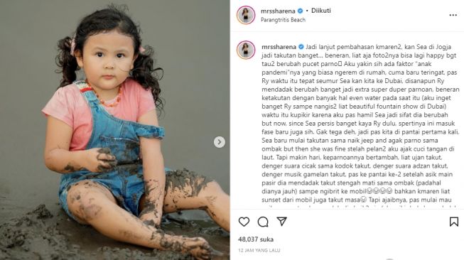 Sharena Delon curhat soal putri bungsunya (instagram.com)