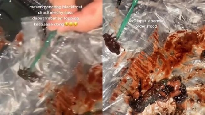 Asyik Makan Kue Pancong, Viral Cewek Tetiba Lemas Dapat Kejutan Ini di Suapan Terakhir