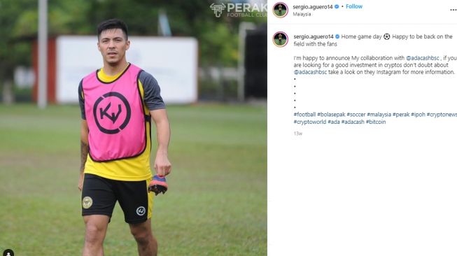 Sergio Aguero Malaysia. (Instagram/sergio.aguero14)
