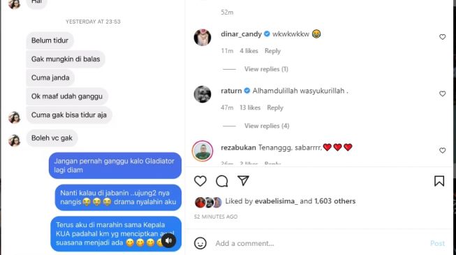 Vicky Prasetyo digoda janda [Instagram/@vickyprasetyo777]