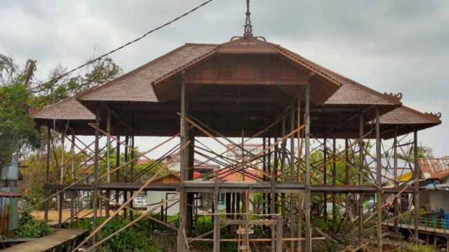 Proses renovasi Rumah Budaya. (istimewa)
