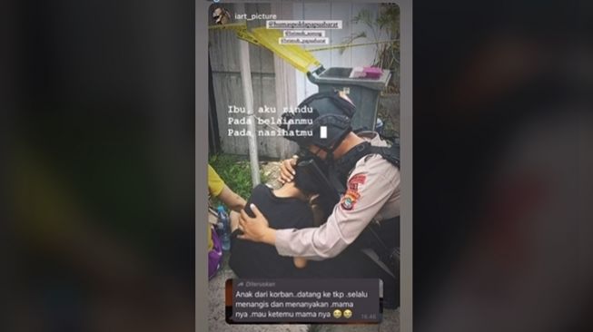 Anak korban pembakaran karaoke di Sorong cari ibunya. (TikTok/@humaspoldapapuabarat)