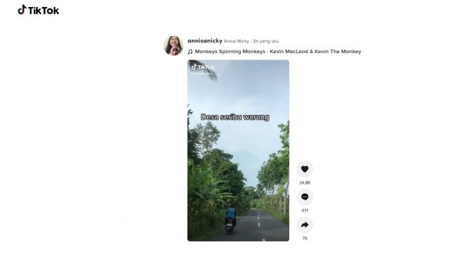 Desa 1000 warung. [TikTok]