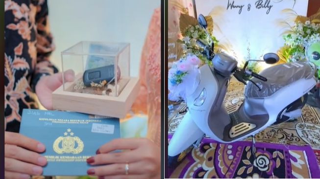 So Sweet! Pria Ini Melamar Kekasihnya dengan Bawa Honda Scoopy Baru, Lengkap dengan Kunci dan BPKB