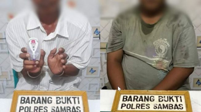 Nyamar Jadi Pembeli, Anggota Polres Sambas Berhasil Meringkus 2 Pengedar Sabu