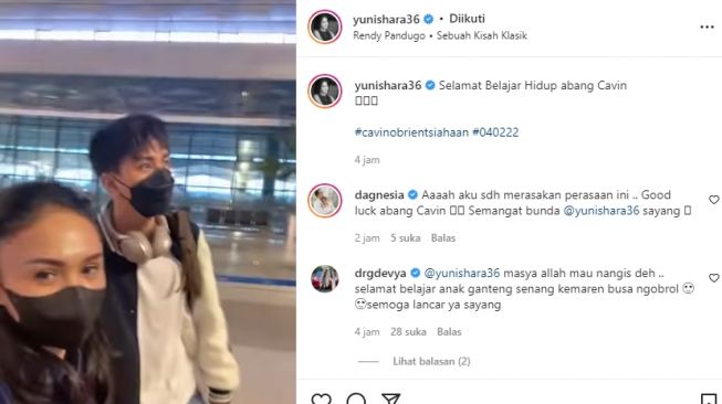 Anak Yuni Shara kuliah di luar negeri (instagram.com)