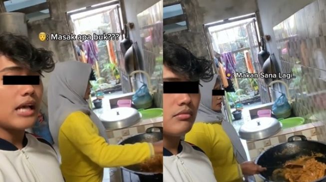 Bilang Tak Mau Makan Kalau Tak Diingatkan Ayang, Cowok Ini Langsung Ditabok Emak