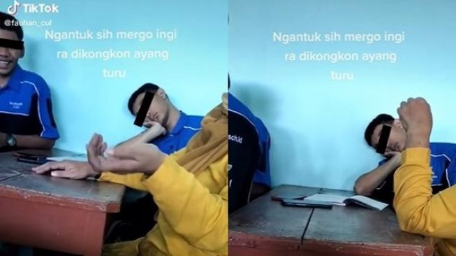 Siswa SMK Tidur di Kelas Gegara Ayang, Aksi Guru Bikin Salting: Didampingi Bidadari