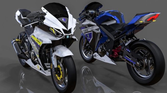 Hasil olah digital memperlihatkan motor diduga calon Yamaha R25 baru. (motosaigon.vn)