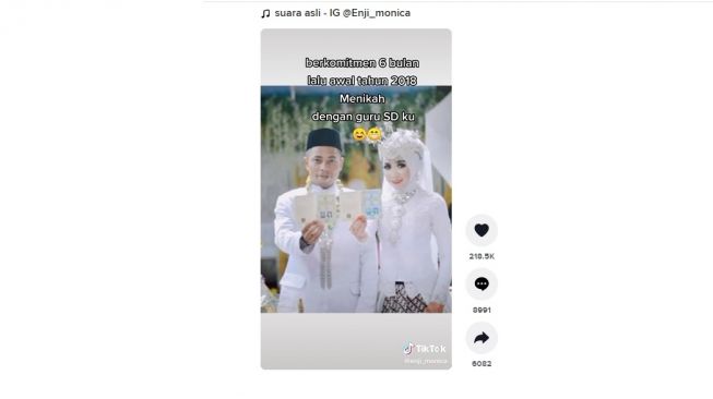 Viral, Guru SD di Cianjur Nikahi Muridnya Setelah Lama Terpisah, Kisah Cintanya Bikin Baper