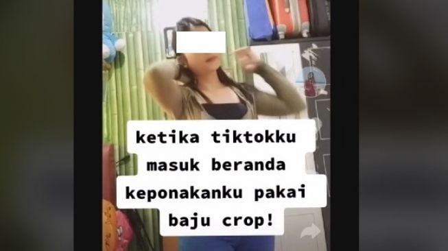 Gemas! Tante Keciduk Keponakan Pakai Baju Seksi di TikTok, Auto Disemprot Bocil: Aku Loh Malu, Hapus Itu Semua!