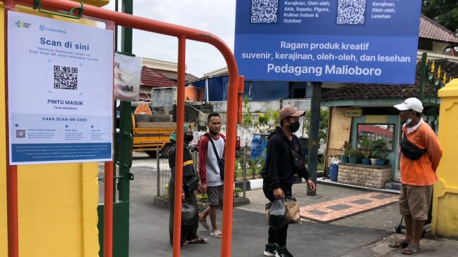 DIY Berlakukan PPKM Level 3, Jalur Masuk ke Teras Malioboro Diperketat