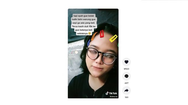 Jual seblak dibelil ayahnya sendiri. [TikTok]