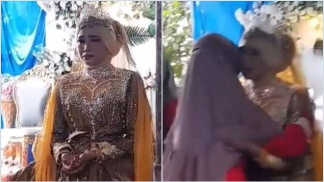 Bak Kisah Senetron, Wanita Ini Menikah Sendirian, Mempelai Pria Kabur 