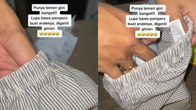 Lupa Bawa Popok, Benda yang Dipakai Ibu untuk Ganti Popok Bayi Sementara Ini Tuai Perdebatan