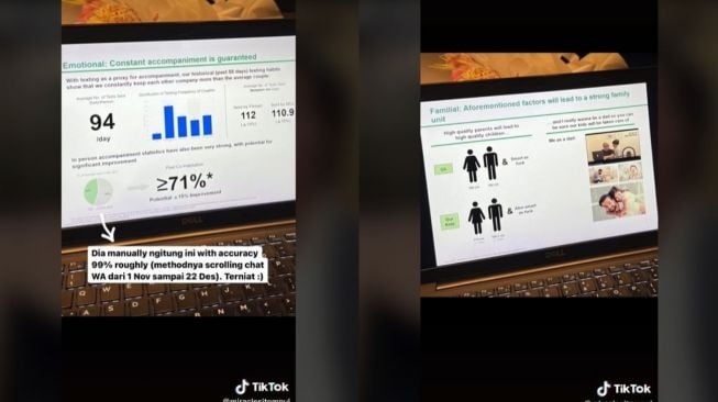 Viral Pria Menyatakan Cinta Pakai Presentasi (tiktok.com/miraclesitompul)