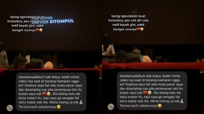 Viral Cewek Iseng Rekam Bioskop Berakhir Ciduk Kasus Perselingkuhan: Sakit Banget