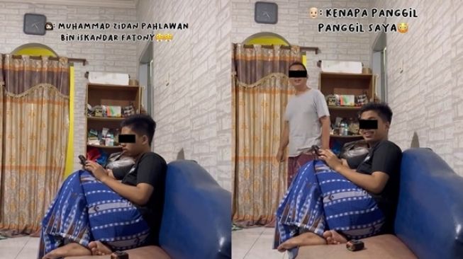 Iseng Panggil Pacar Pakai Nama Lengkap, Cewek Ini Berakhir Panik yang Keluar Malah Bapaknya (TikTok)