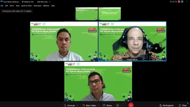 Webinar bertajuk “Perimeterless Cybersecurity for Hybrid Work Models”. [Multipolar Technology]