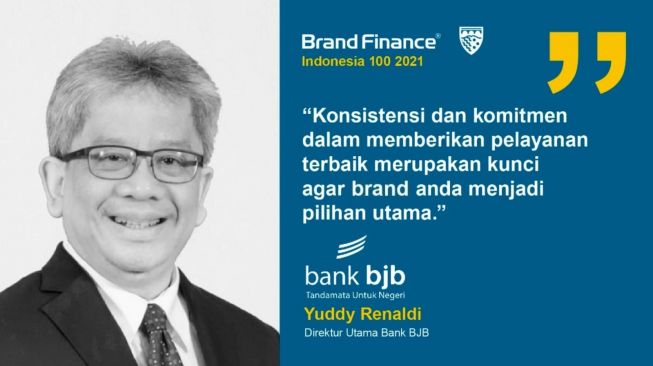 Bank BJB Raih Penghargaan Top 100 Most Valuable Brands