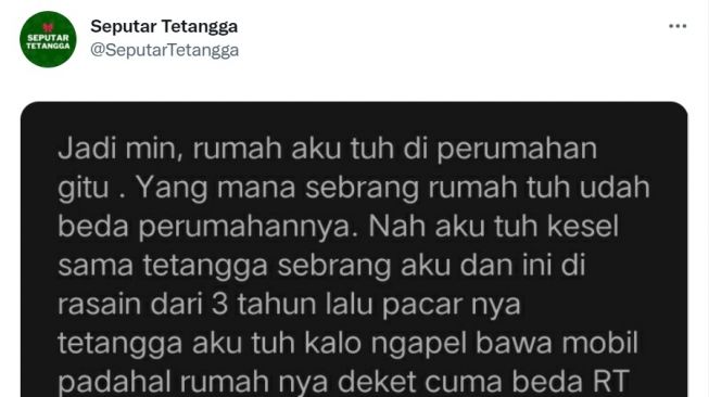 Viral Curhat Warganet Terganggu Tetangga, Sering Teriak-teriak Malas Buka Pagar dan Parkir Mobil Mogok Sembarangan