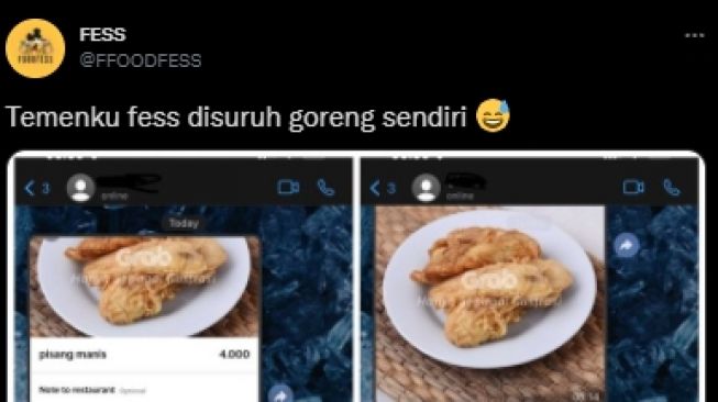 Order Pisang Goreng Via Ojol, Warganet Langsung Syok Pas Lihat Bentuknya