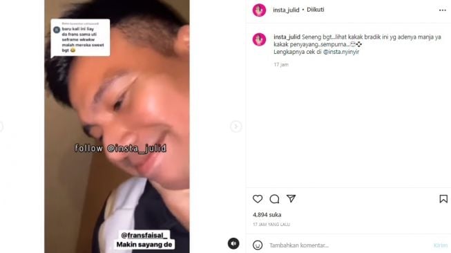 Kedekatan Fuji dan Frans Faisal (instagram.com)