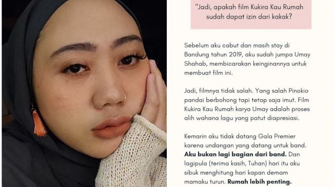 Sedih, Aya Canina, Penulis Kukira Kau Rumah Keluar dari Amigdala karena Alami Kekerasan