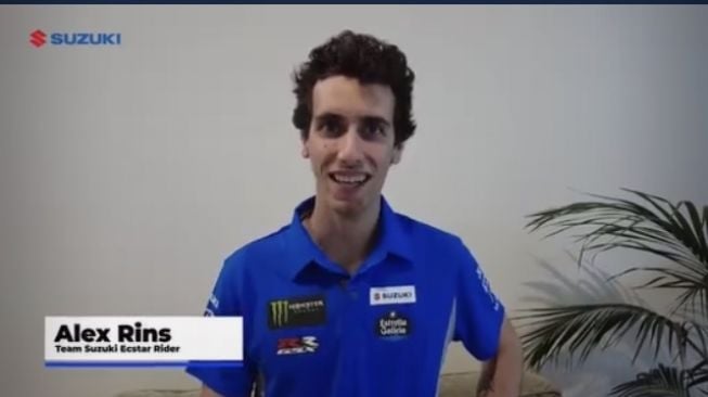 Alex Rins dari tim MotoGP Suzuki ECSTAR [Instagram susukiindonesiamotor].