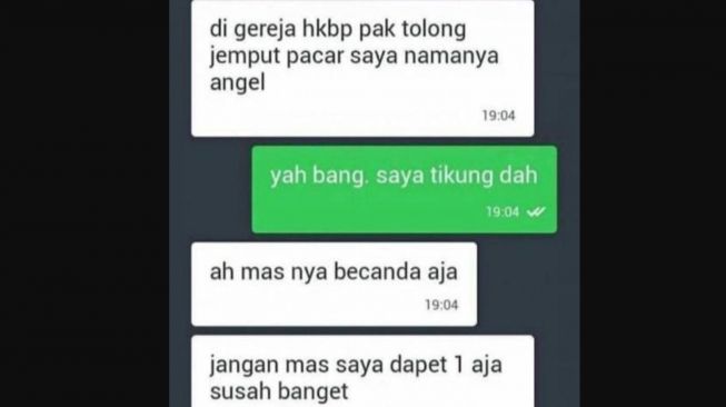 Ojol ini mendadak jadi kurir pacar orang ni (Instagram)