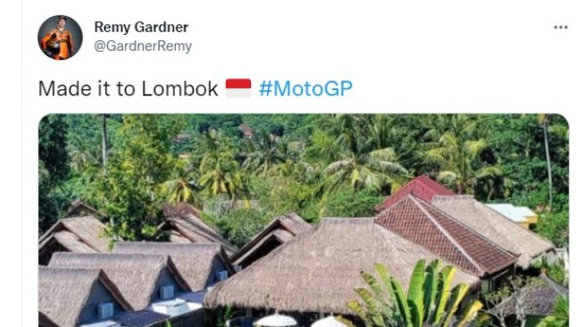 Postingan Remy Gardner dikecam beberapa warganet Indonesia (Twitter)