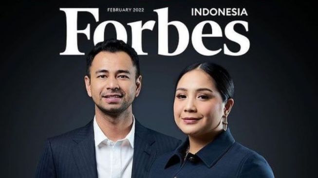 Raffi Ahmad dan Nagita Slavina dinobatkan sebagai The Sultans of Content oleh Forbes Indonesia. [ANTARA]