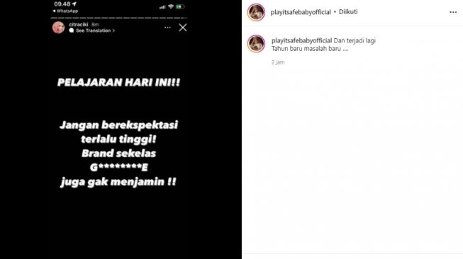 Postingan Citra Kirana (instagram.com)