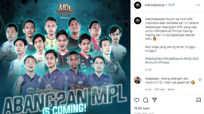 MDL ID Season 5. [Instagram/@mdl.indonesia]