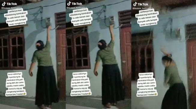 Listrik kafe dimatikan dari saklarnya gegara masih karaokean sampai jam 1 pagi. (TikTok/@buaya_betina027)