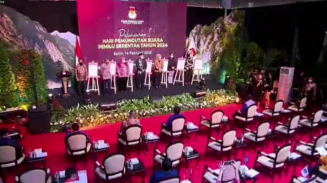 Launching Hari Pemungutan Suara Pemilu Serentak, Ketua KPU: Ini Sosialisasi agar Masyarakat Aware dan Berpartisipasi