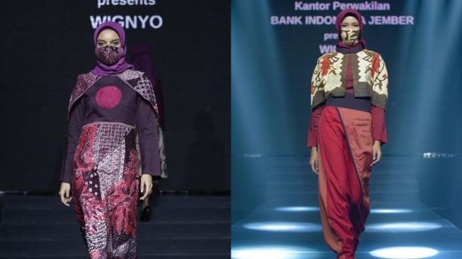 Ode untuk Suku Osing, Desainer Wignyo Rahadi Tampilkan Batik Banyuwangi di Jakarta Fashion Trend 2022