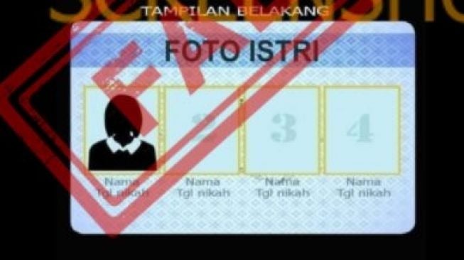 CEK FAKTA: Heboh Kementerian Agama Rilis Kartu Nikah Buat Empat Istri, Benarkah?