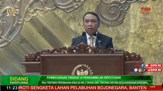 RUU Keolahragaan Resmi Disahkan Jadi UU dalam Sidang Paripurna DPR