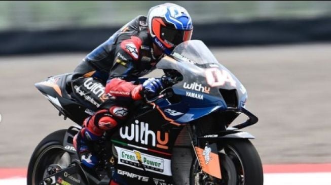 Andrea Dovizioso saat jalani tes pramusim MotoGP di Sirkuit Mandalika (Instagram)