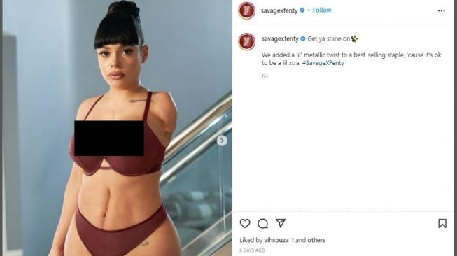 Brand Rihanna, Savage x Fenty Rilis Iklan Lingerie dengan Model yang Diamputasi (instagram.com/savagexfenty)