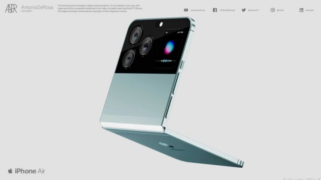 Bocoran Desain IPhone Layar Lipat Apple, Mirip Samsung Galaxy Z Flip 3