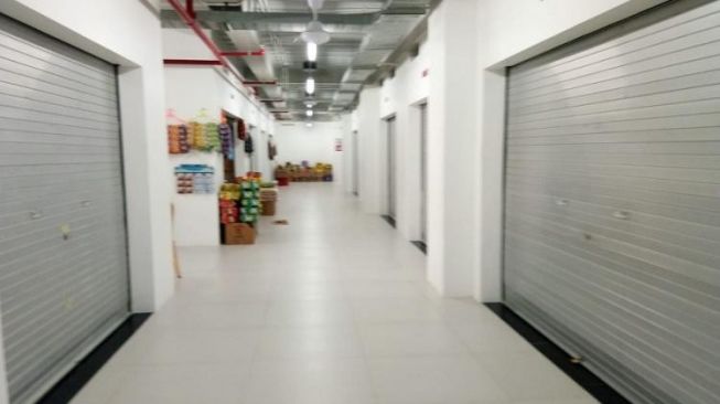 Belum Semua Pedagang Pasar Rakyat Gianyar Berjualan
