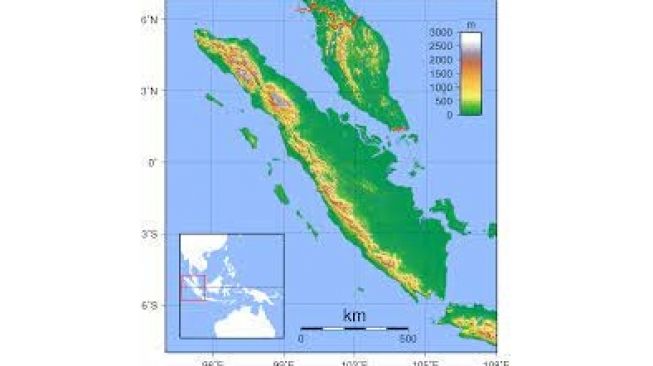 Kondisi Geografis Pulau Sumatera Berdasarkan Peta: Batas, Luas hingga Bentang Alam