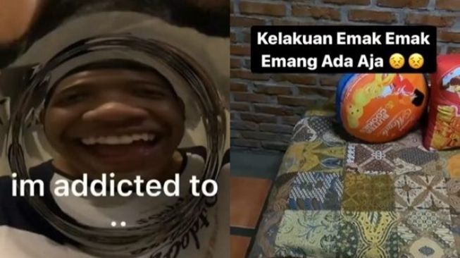 Cowok Ngelus Dada Lihat Kelakuan Emak, Sarung Bantal Serumah Dibuat 'Menggoda'