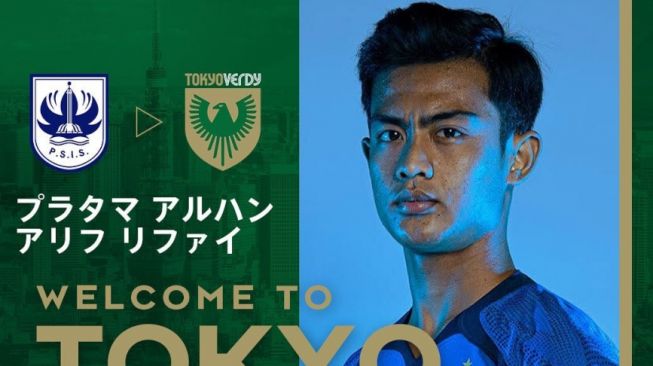 Pratama Arhan resmi gabung ke Tokyo Verdy (@tokyo_verdy)