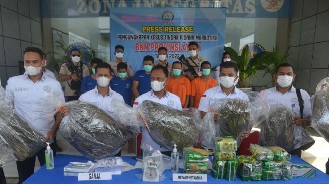 BNN Aceh Tangkap 2 Orang Terkait Nakoba, 16 Kg Ganja Disita