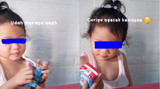 Anti Ditolak, Trik Cerdas Ibu Berikan Obat Untuk Anaknya Lewat Kemasan Susu, Warganet: Ilmunya Keren