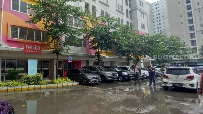 Lokasi model Novi Amelia bunuh diri di Apartemen Kalibata City. (Suara.com/Arga)