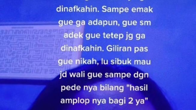 Viral Curhatan Cewek Ditelantarkan Ayah, Kini Ngotot Minta Hasil Amplop Kondangan Dibagi Dua, Publik Ikut Murka